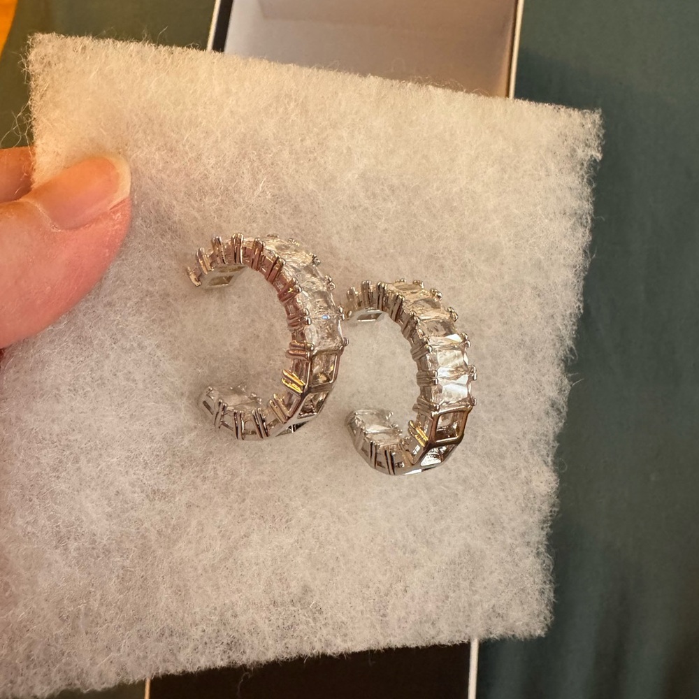 Elegant Silver Hoop Earrings